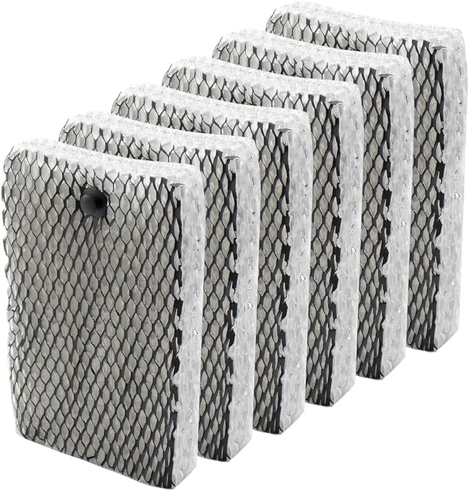 Funmit Humidifier Filter E Replacement Compatible with Holmes HWF100 Bionaire BWF100 Sunbeam SF235 Series, 6 Pack