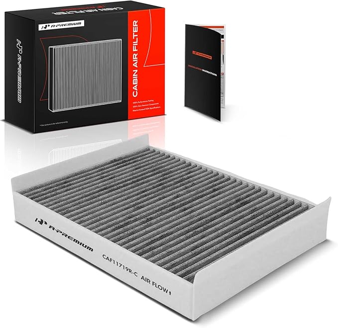A-Premium Cabin Air Filter with Activated Carbon Compatible with Mercedes-Benz C300, C350e, C400, C43 AMG, C450 AMG, E300, E350, E53 AMG, GLE350, GL450, GLC300, GLS63 AMG, CLS53 AMG, G550, AMG GT 63