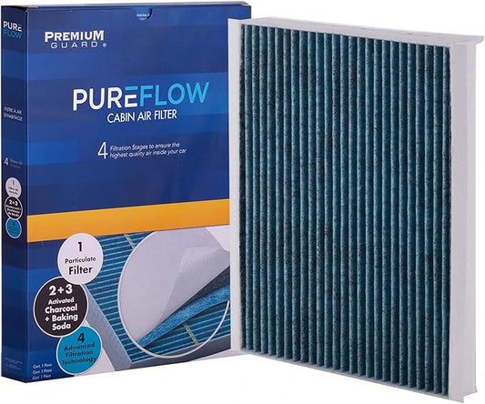 PG Cabin Air Filter PC8214X | Fits 2015-2025 Ford F-150, 2017-2025 F-250 Super Duty, F-350 Super Duty, 2018-2024 Expedition, 2017-2024 F-550 Super Duty, 2018-2024 Lincoln Navigator