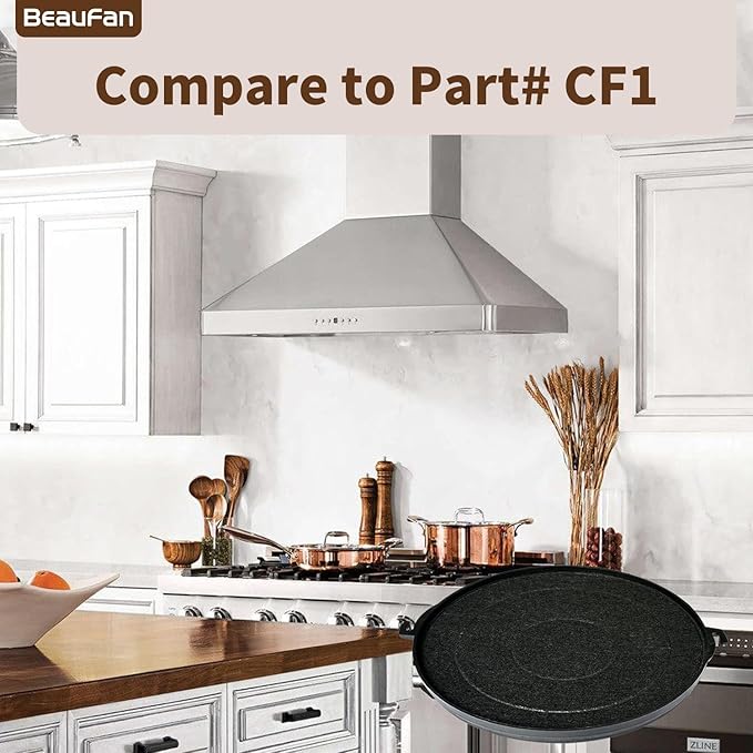 Set of 2 CF1 Charcoal Filters Compatible with Zline 42 Inch Hood KL3 & 30 Inch KB Models KB-36, KB-30, KE-36, KE-48, KL3-30, BSKBN(30), KE2i-36, KL2-30