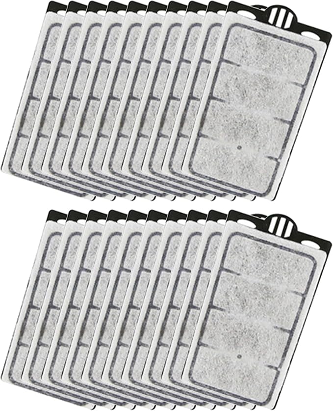 Moonorange 20 Pack Auqarium Filter Replacement Plates, Turtle Tank Filter Cartridges, Suitable for 3.5W 280L/H Low-Water Filter