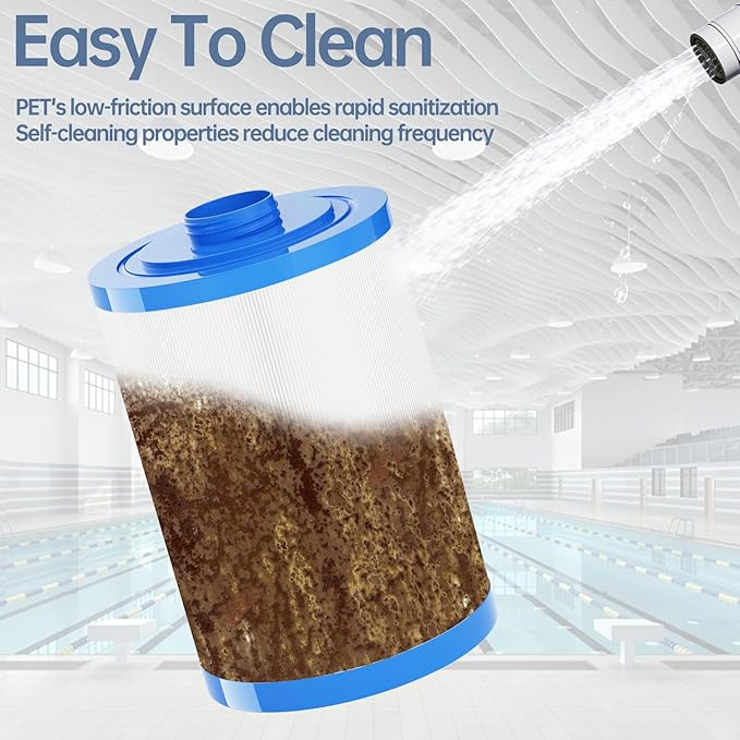 Hot Tub Filter Compatible with Unicel 6CH-940, Filbur FC-0359, PWW50P3, 817-0050, 25252, 03FIL1400, (1 1/2" SAE Thread) Pool Spa Filters Cartridge Replacements 2 Pack
