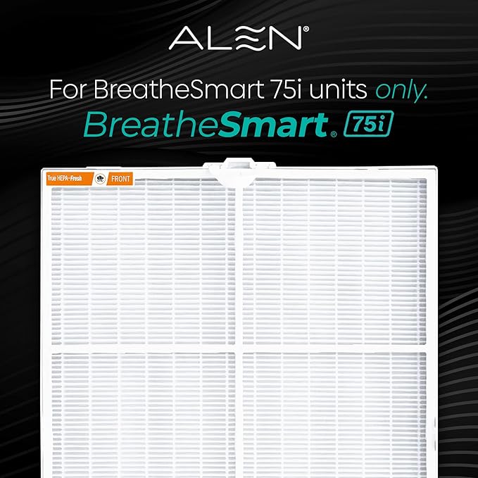 Alen Air Filter B7-Fresh Replacement HEPA Filter for BreatheSmart 75i Air Purifier - Captures Allergens & Mold + Odors & Smoke (1 Filter)