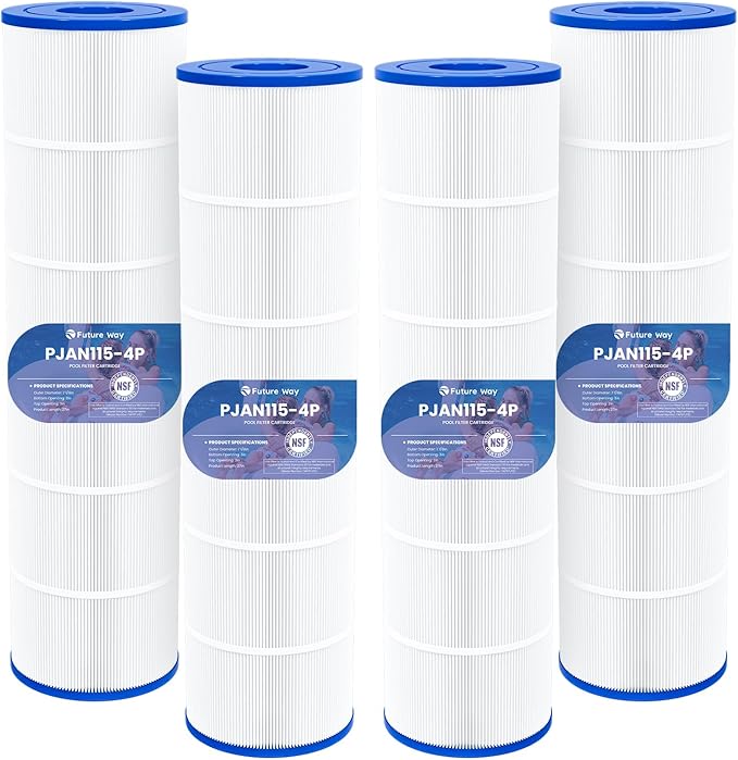 Future Way CV460 Pool Filter Cartridges Replacement for Jandy CV460, CL460, Replace Jandy R0554600, Pleatco PJAN115, Unicel C-7468, 4X115 sq.ft, 4 Pack