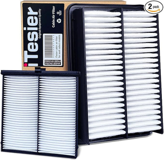 HEPA Cabin Engine Air Filter Kit for Mazda CX30 (2020-2026), Mazda 3 (2019-2026), CX50 (2023-2024), Replaces BDGF-61-J6X, PAJ8-13-3A0A, PAH9-13-3A0A