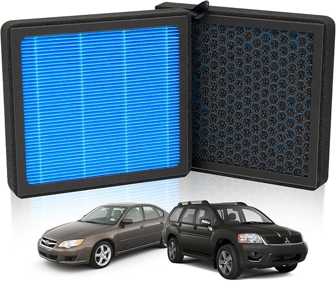 Cabin Air Filter, for Toyota Prius 2001–2009, Sienna LE 2004–2009, 4Runner 2003–2009, Endeavor, Galant, Tribeca, Legacy, with Activated Carbon Beads (CF9846A)