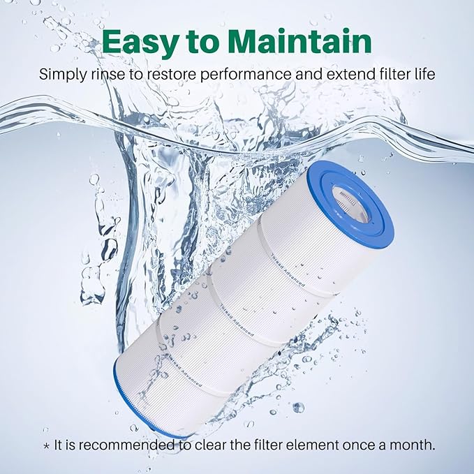 TOREAD PCC80 Pool Filter Replaces Pentair CCP320, Unicel C-7470, Ultral-A5, R173573, Filbur FC-1976, Clean and Clear Plus 320,4 X 80 sq. ft. L x OD:20 1/16"x 7" Filter Cartridge 4 Pack