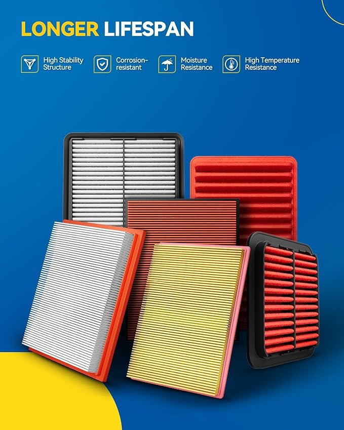 PHILTOP Engine Air Filter, Compatible with CA10677 Toyota RAV4 2013-2018, Camry 2012-2017, Avalon 2013-2018 & Lexus LS460 2007-2017, ES300h 13-18, HS250h 2010-2012, LS600h 2008-2016