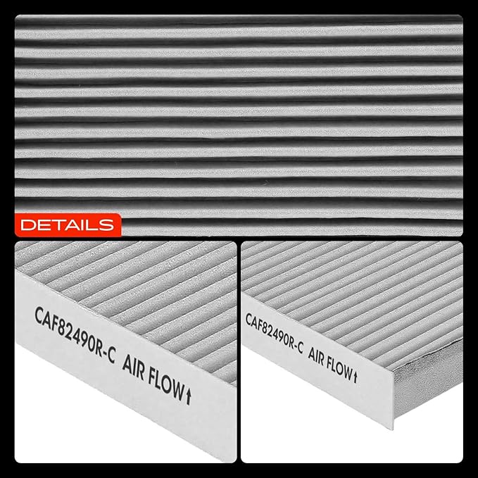 A-Premium Cabin Air Filter with Activated Carbon Compatible with Honda CR-V CRV 1997-2001, Insight 2000-2006, Replaces# 80291ST3505, 80291ST3515