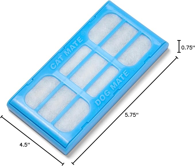 Cat and Dog Mate Replacement Filter Cartridges (339) - Suitable for All Cat and Dog Mate or Closer Pets Fountains (Pack of 2)