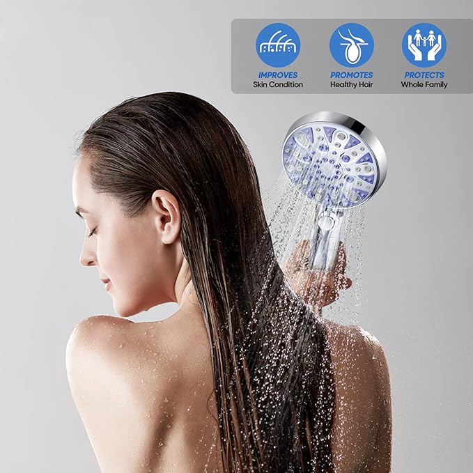 Replacement Shower Filter for Handheld Shower Head, 3 Pack 15 Stage Filter for Hard Water Remove Chlorine and Harmful Substances, Only Fit for Rexsoul Filtered Shower Head