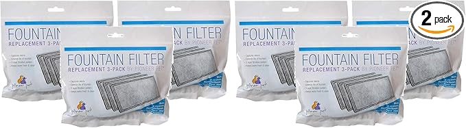 Pioneer Pet Replacement Filters for Plastic Fountains (Pack of 2)