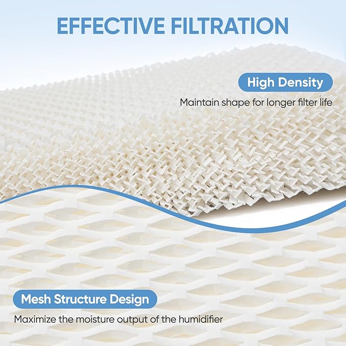 4 Pack MAF2 Humidifier Super Wick Wicking Filter Compatible with Aircare Esscik Air MAF2 MiostAIR MA0800 MA08000 MA0600 MA0601 and Replacement for Kenmore 15408 29988 Humidifiers