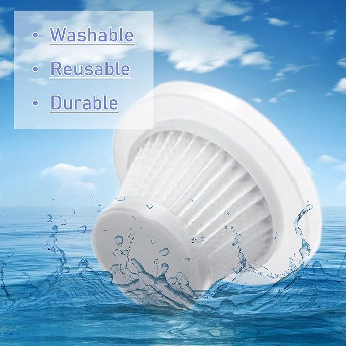 Replacement Filters Compatible with Vacuum Cleaner, HEPA Filter Washable Filters Compatible with Handheld Vac, 4Pack