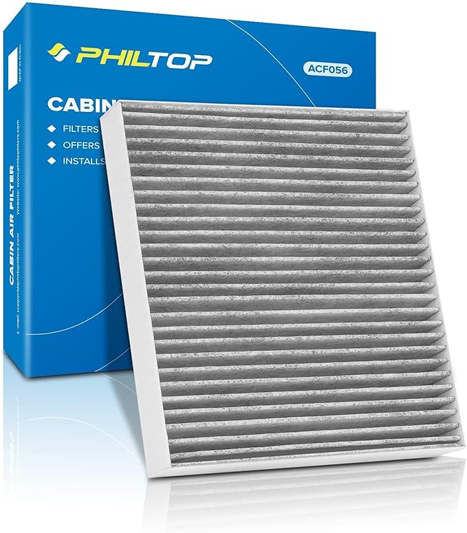 PHILTOP HEPA Cabin Air Filter w/Activated Carbon, Compatible with CF10140 Nissan Altima, Sentra, Murano, Maxima, Mitsubishi Outlander, Outlander Sport, Lancer, Eclipse Cross, Outlander PHEV