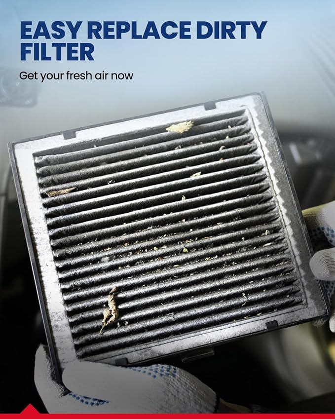 KAX HEPA Cabin Air Filter with Activated Carbon, CF11672 Replacement for Mazda 3 2010 2011 2012 2013, Passenger Compartment Air Filter, Filter Up Dust Pollen, 1Set