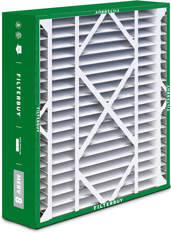 Filterbuy 20x26x5 Air Filter MERV 8 Essential Dust & Allergy Defense (4-Pack), Pleated HVAC AC Furnace Filters for Electro-Air, Lennox, White Rodgers, and More (Actual Size: 20.00 x 25.88 x 4.88)