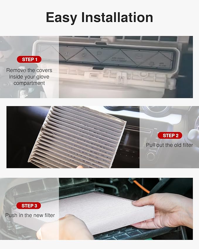 Puroma Cabin Air Filter, Replacement for CP157, CF12157, Compatible with Subaru, Toyota Camry, RAV4, Highlander, Corolla, Sienna, Pruis, Venza and Avalon, Lexus, Mazda
