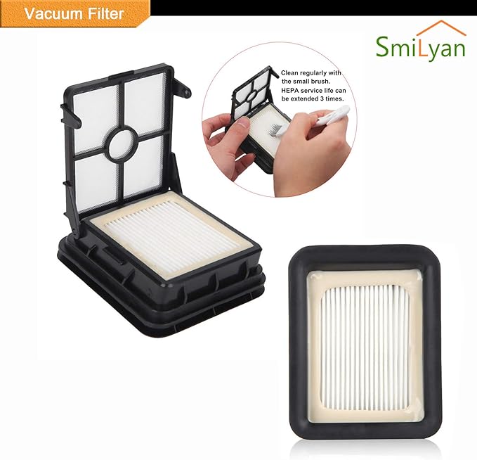 Smilyan Replacement Parts for Bissell CrossWave Pet Pro 2306A & CrossWave 1785 Series, 3 Pack 2460 Multi-Surface Pet Pro Brush Rolls + 3 Pack 1866 Vacuum Filters，Compare to Part 1613568, 1608684