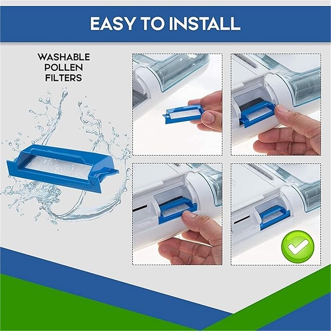 Robot Vacuum Clearner Kits, Include 16 Reusable Filter And 48 Disposable Ultra-Fine Filter, Compatible For Respironics Dreamstation