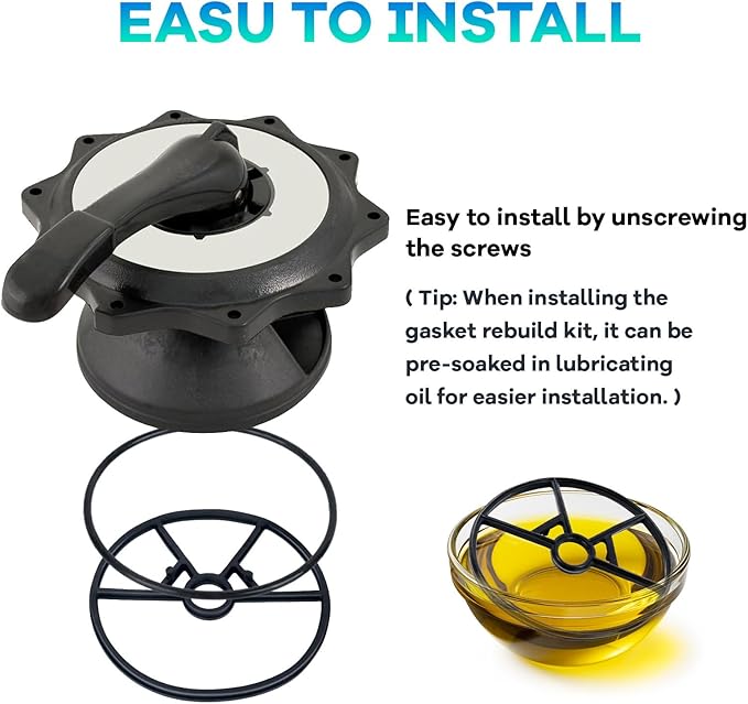 Spider Gasket Kit Pool Sand Filter Valve Seal Gasket Parts Replacement for Hayward Sp0714t Vari-Flo XL Valve and SPX0714CA O-Rings Gasket