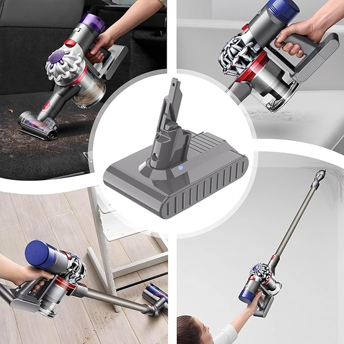 6.0Ah Replacement for Dyson V7 Battery Compatible with Dyson V7 Motorhead/Animal/Trigger/Absolute/Fluffy/Car+Boat Handheld Cordless Vacuum Cleaner (Not Fit V6, V8)
