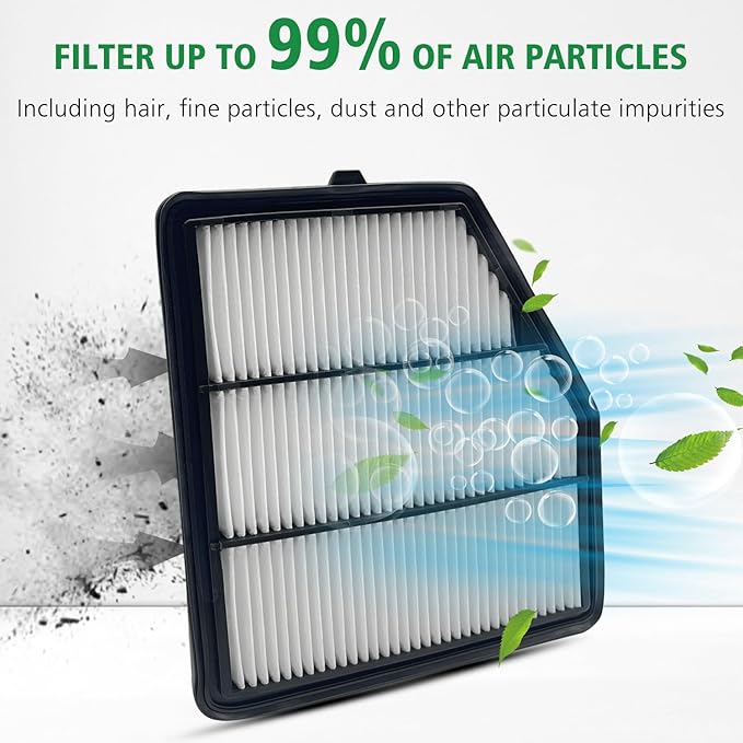 Capume 2PCS Cabin Engine Air Filter Kit Fits for 2019 2020 2021 2022 2023 2024 2025 Altima 2.5L,Replacement for 16546-6CA0A,272775NA1A, CA12551,272776CA0A,JM277JM1251
