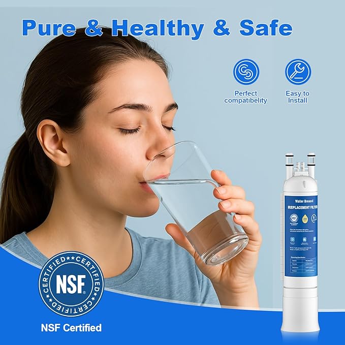 FPPWFU01 Water Filter Replacement Compatible with Frigidaire FPPWFU01, Electrolux FPPWFU01, PureAdvantage, PWF-1 FPPWFU01 PurePour Water Filter, Remove Impurities from Water (2-PCS)