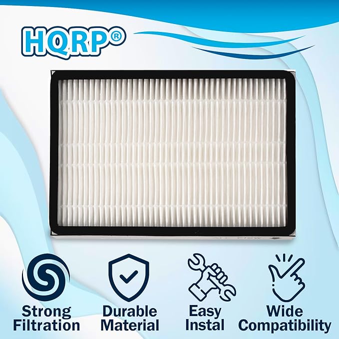HQRP 2-Pack Vacuum HEPA Filter compatible with Panasonic MCUL671 MCUL675 MCV7600 MCCG917 MCCG937 MCCG983, Replacement for Panasonic MC-V199H