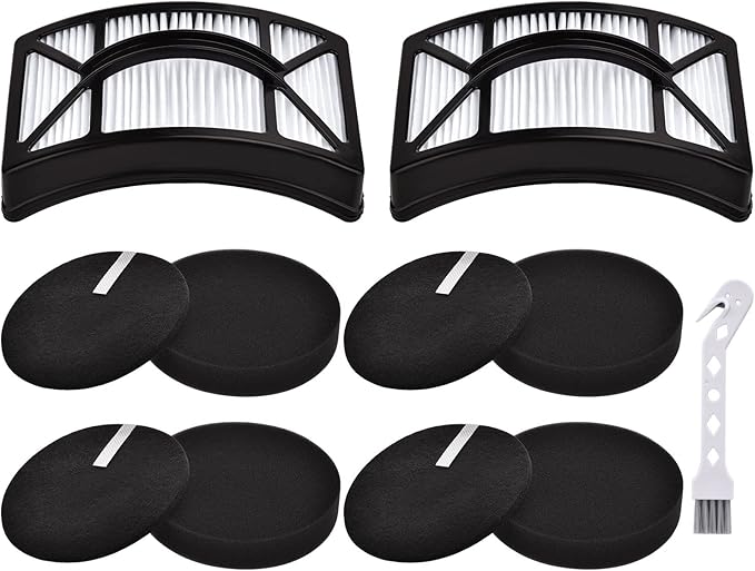 Anewise Filter Replacement for Bissell CleanView 2486, 2487, 2488, 2490, 2492, PowerClean 2494 Vacuum, Compare to Part # 1604130, 1601972, 1608225, 2 HEPA +4 Foam & Felt Filters