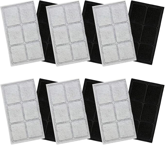 Water Fountain Filter Compatible with Drinkwell Platium Charcoal Pet Dog Cat Fountain Filters Replacement 12 pack - Hiwater