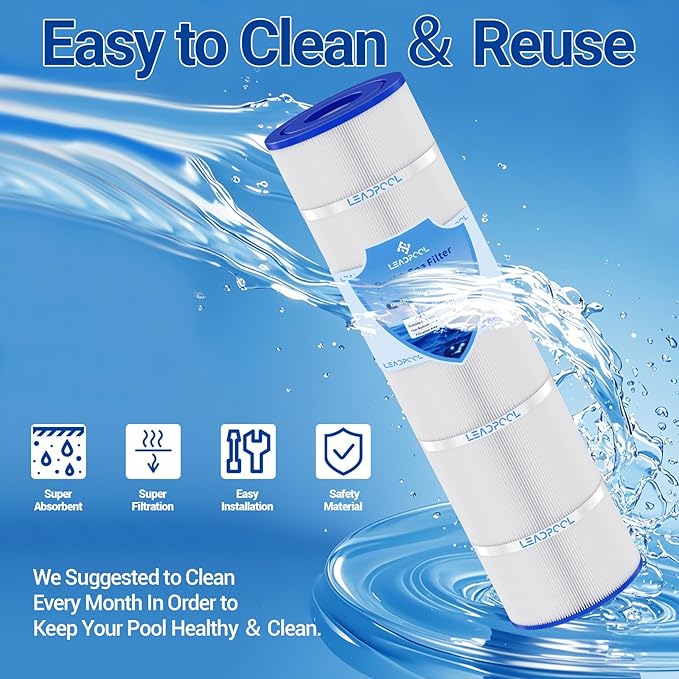 C4030 Pool Filter Cartridges Replacement for Hayward C4025,CX880XRE,PA106-PAK4,Unicel C-7488,FC-1226,FC-6430,4 * 106 Sq. ft,4 Packs