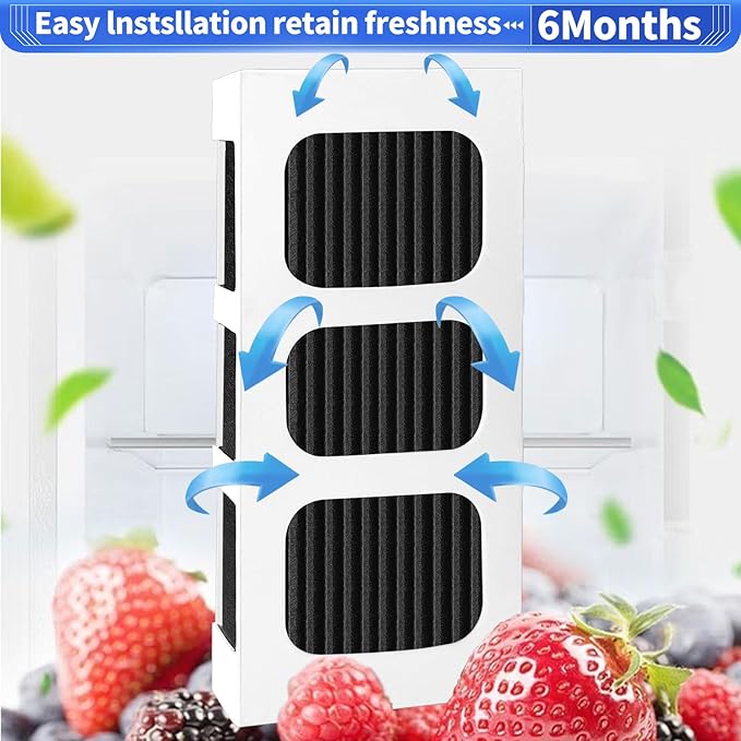 4 Pack Paultra2 Refrigerator Air Filter Replacement For Frigidaire PAULTRA2 Pure Air Ultra II refrigerator air filter,Electrolux Part 242047805, 5303918847, EAP12364179,3.8 Inch x 1.8 Inch