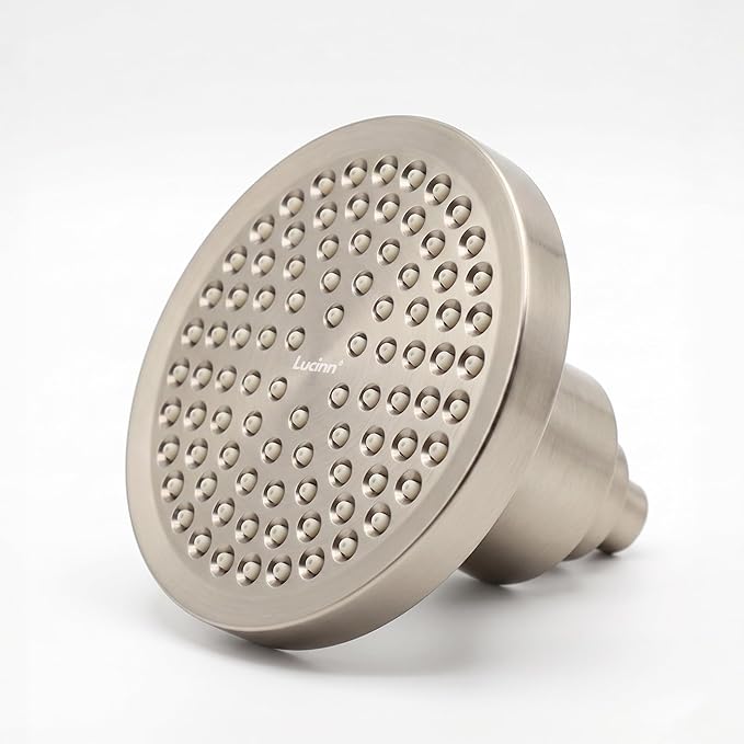 Lucinn Pro Filtered ShowerHead | Filtered Showerhead - Removes 99% Chlorine & Heavy Metals, Improves Hair & Skin, Easy Install, Includes 20-Stage Filter (Brushed Nickel)
