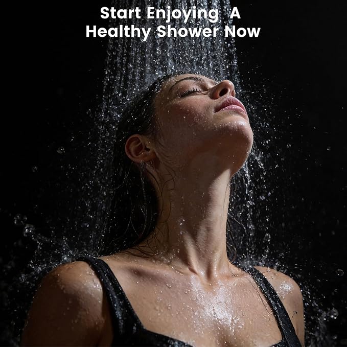 4 Pack Shower Filter Compatible with FEELSO Shower Head Filter Replacement, 15 Stage Filter Replacement Cartridge,Remove Chlorine and Harmful Substances，Reduces Dry Itchy Skin and Hair