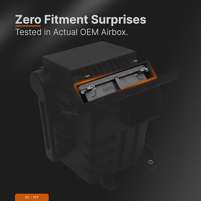 Spearhead Max Thrust Engine Air Filter Replacement | Fits 2013-16 Santa Fe, 2017-18 Santa Fe 3.3L V6, 2013-16 Santa Fe Sport, 2014-15 Sorento | OEM Fit & High Dust Holding Capacity (MT-500)