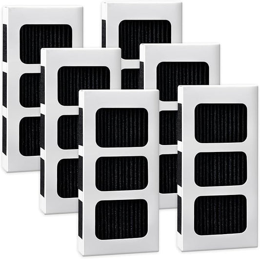 KEEPOW Paultra2 Refrigerator Air Filter Compatible with Frigidaire Pureair Ultra 2, Pure Air Ultra 2, Pureair Ultra ii, Electrolux 242047805, 5303918847, EAP12364179 (6 Pack)