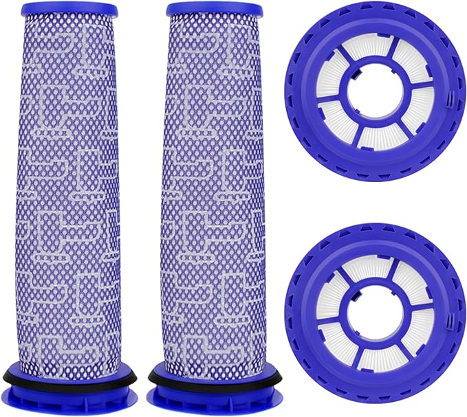 Filter Replacement for Dyson DC41 DC65 DC66 UP13 UP20 UP30 Ball Animal 2/3, Multi Floor Vacuum, Compare Part# 920769-01 & 920640-01, 2 Post-Motor + 2 Pre-Motor Filters