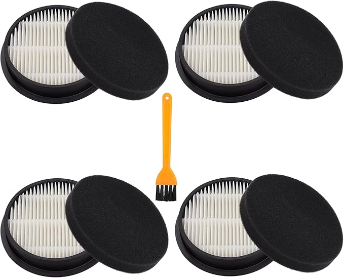 Replacement Filter Compatible with AFNOP AceVac 11 Cordless Vacuum Cleaner, Washable Hepa Filter Accessories Part (4 Filter)