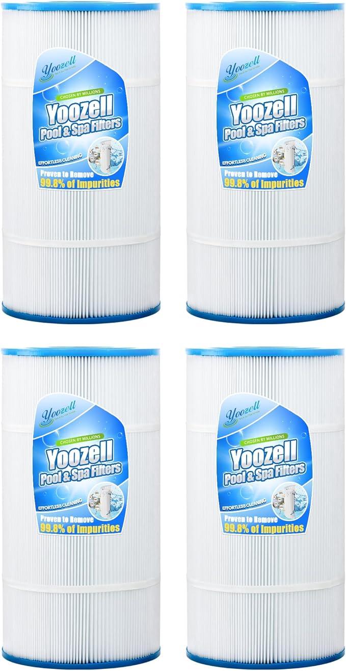 Swimming Pool Filter Replaces for C-8411, Filbur FC-1255, PWWCT75, Ultral-B6, Waterway 817-0075N, Waterway Clearwater II 75, CX760RE, C751, Darlly 80755, 75 Sq.Ft Filter Cartridge, 4 Pack