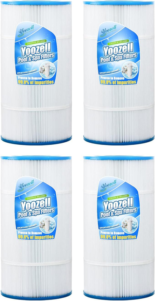 Swimming Pool Filter Replaces for C-8411, Filbur FC-1255, PWWCT75, Ultral-B6, Waterway 817-0075N, Waterway Clearwater II 75, CX760RE, C751, Darlly 80755, 75 Sq.Ft Filter Cartridge, 4 Pack