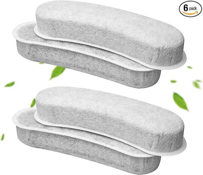 Cat Fountain Charcoal Replacement Filters Compatible with W600 Large Dog Water Fountain 205oz/6L Automatic Pet Dog Water Bowl Drinking Dispenser (4 Pack)