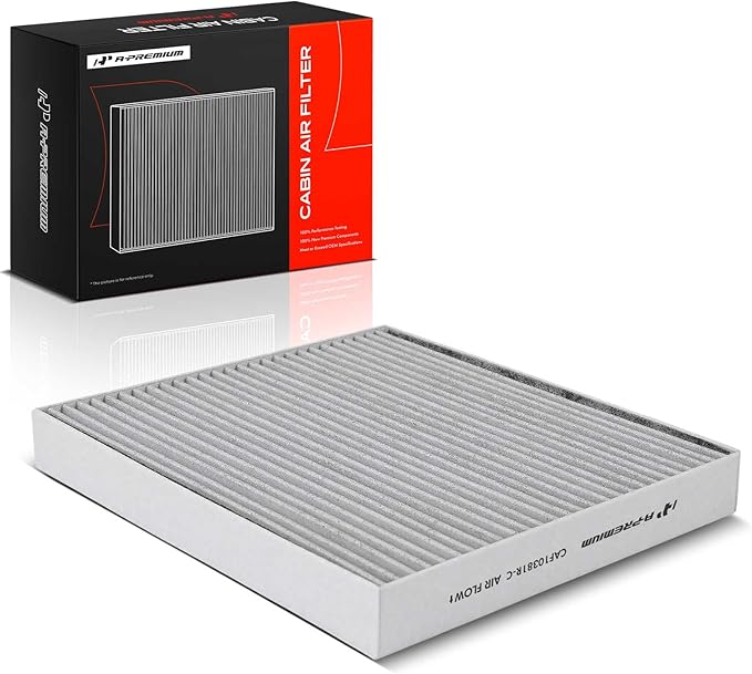 A-Premium Cabin Air Filter with Activated Carbon Compatible with Hyundai Sonata 2006-2008, Santa Fe 2007-2009, Azera 2006-2009 & Kia Optima 2006-2010, Magentis 2005-2010, Replace# 087903K000