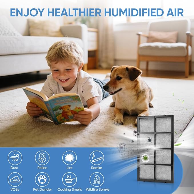 1051 2 Stage Humidifier Air Filter Compatible with AIRCARE Essick 1051, Essick Air 4DTS300, 4DTS900, 696400HB, 696800, H12300HB, H12400HB, and H12600 Evaporative Humidifier (1 Pack