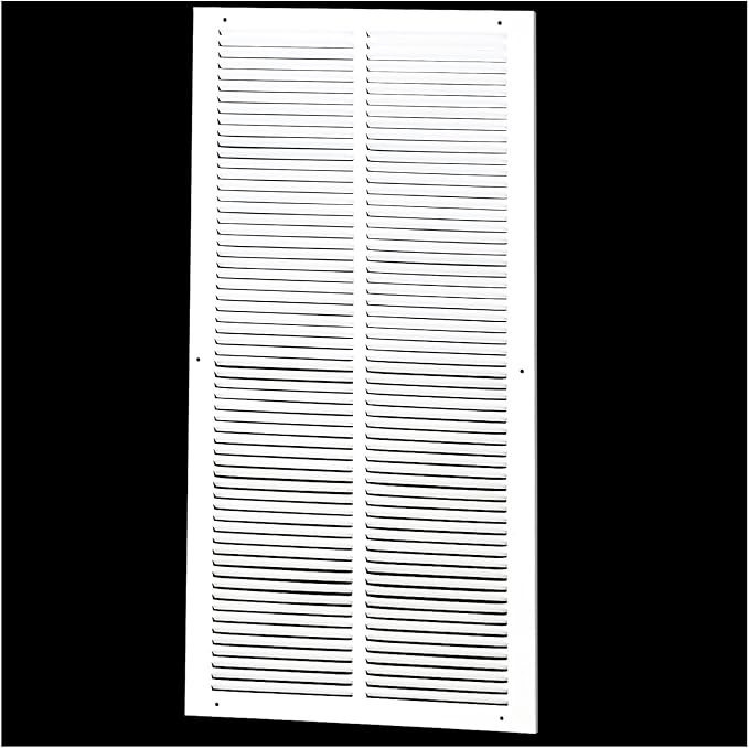14x30 Return Air Grille for 14"Wx30"H Duct Opening,Metal Air Return Vent Cover Grill for Sidewall and Ceiling,HVAC Cold Air Return Grille AC Air Vent Without Filter Holder,Outer Size:15.75"WX31.75"H