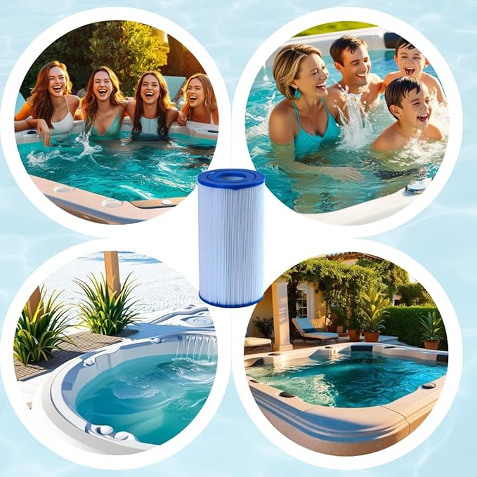 Malaka Spa Filter Cartridge FD2002 Compatible with PRB35-IN C-4335 FC2385, Hot Tub Replacement Filter, 2-Pack