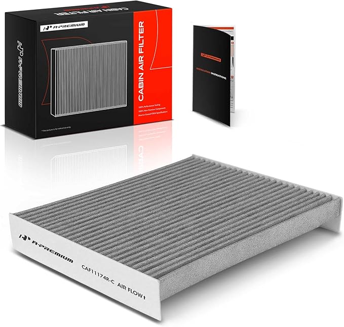 A-Premium Cabin Air Filter with Activated Carbon Compatible with Ford Fusion 2010-2012 & Lincoln MKZ 2010-2012 & Mercury Milan 2010-2011, Replace# AE5Z19N619A