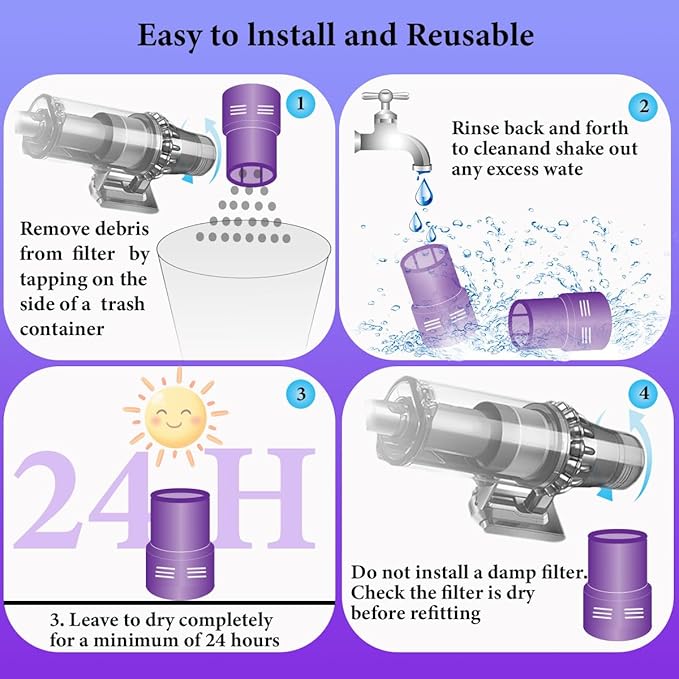 Replacement Filter Compatible with Dyson V11 Outsize, V11 Outsize Origin, Outsize Plus, Outsize+, Outsize Absolute+, SV16, SV29 Vacuum Cleaner, Compare to Part 970422-01 (2 PACK) (2 PACK)