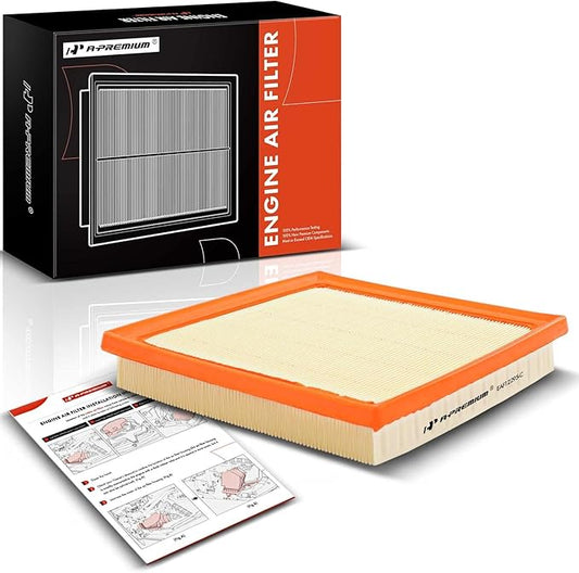 A-Premium Engine Air Filter Compatible with Subaru Model - Forester, Outback, Impreza, Crosstrek, Legacy, Ascent, WRX, Flexible Panel, Replace# 16546AA16A
