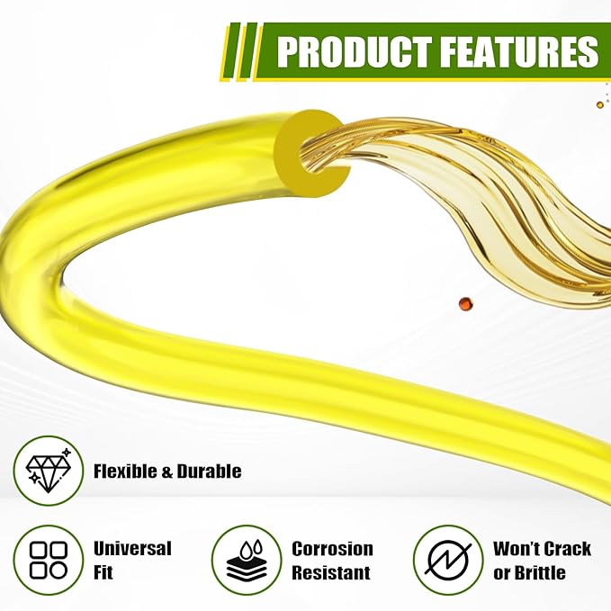 Podoy MC43 Fuel Line for Compatible with Earthquake E43 E43CE Auger Cultivator Fuel Filter Fuel Grommet Primer Bulb Repower Kit